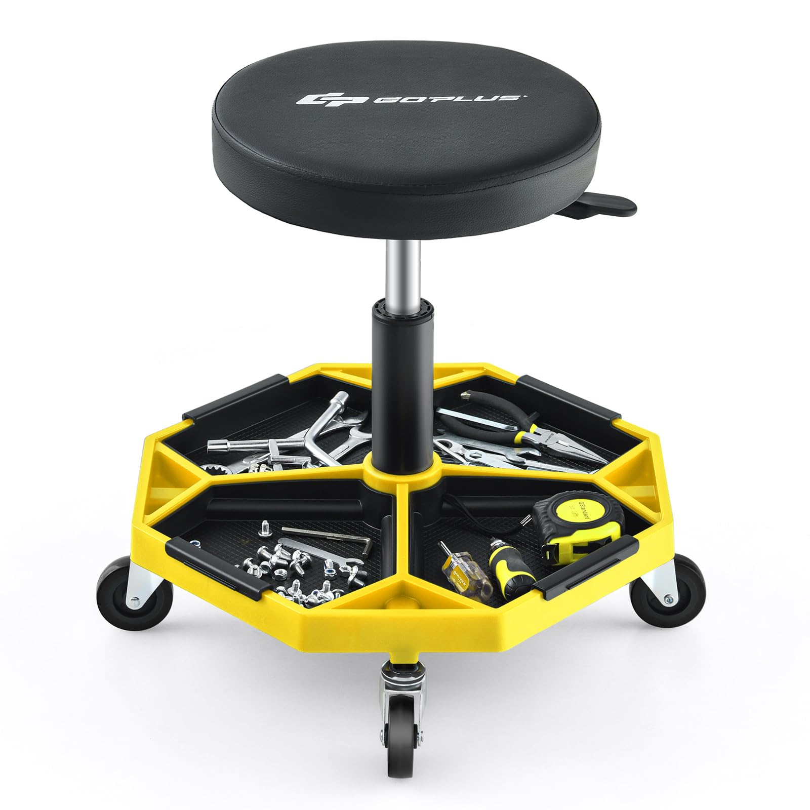 Goodwrench Service Plus スツール Amazon.com: Goplus Mechanic Stool, Rolling Garage Chair with 16